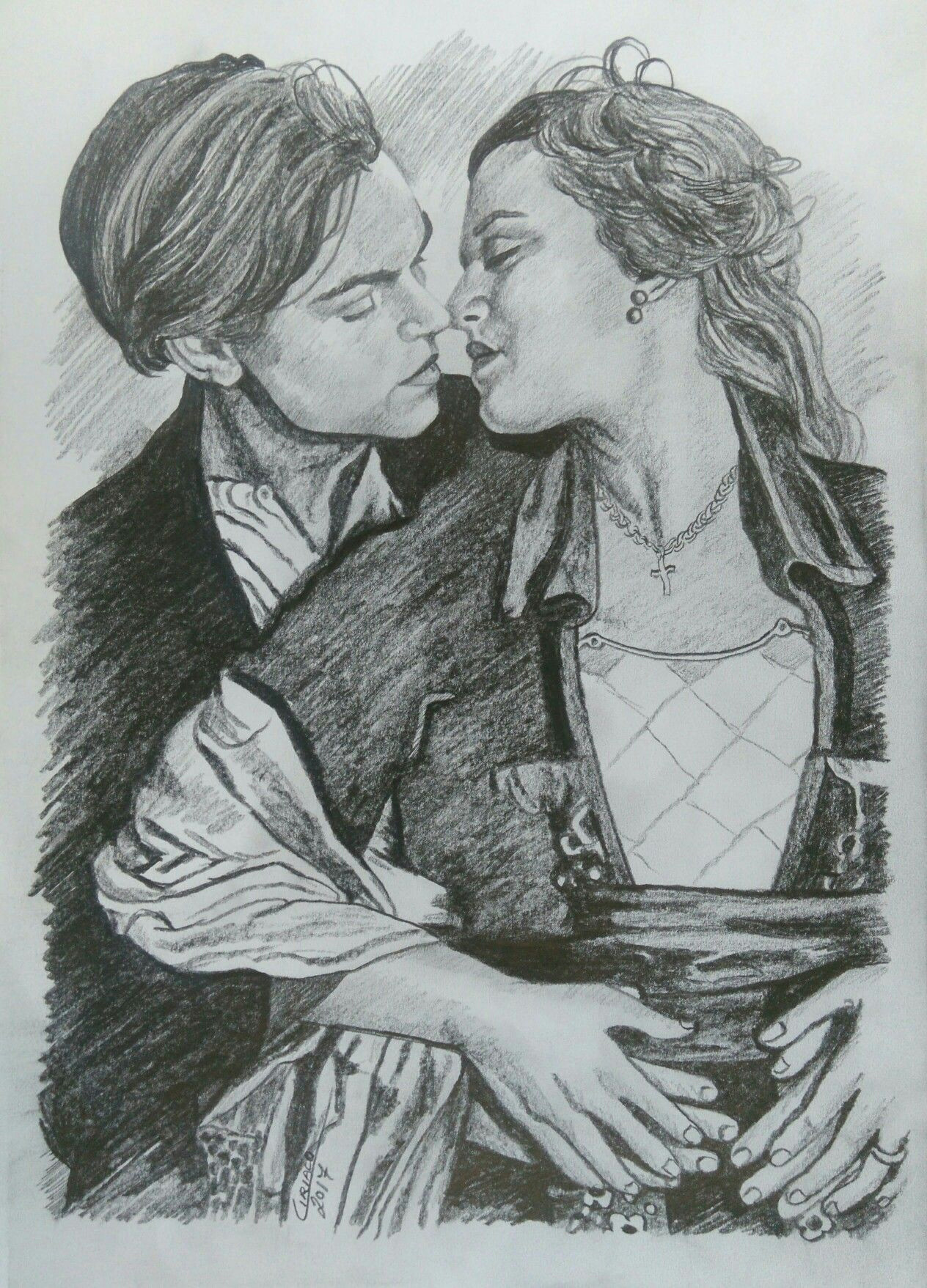 The Real Drawing Of Rose Titanic Jack E Rose Drawings Art Titanic Drawings Titanic Art