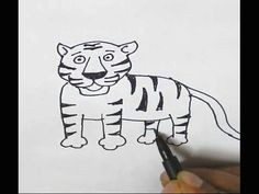 Tiger Drawing Easy Youtube 452 Best Easy Tiger Images Graph Design Display Design Display