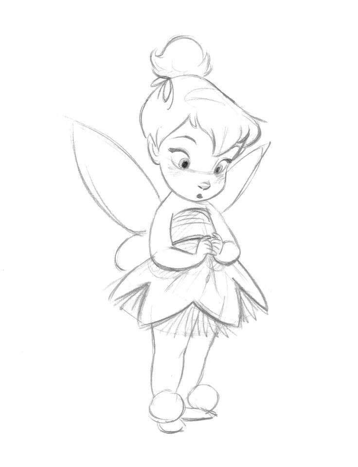 Tinkerbell Easy Drawings Baby Tink Tinkerbell Photos Disney Drawings Drawings Cute Drawings