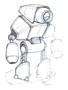 Tobot Y Drawing 107 Best Robots Simple Fun Images Drawings Robot Design Caricatures
