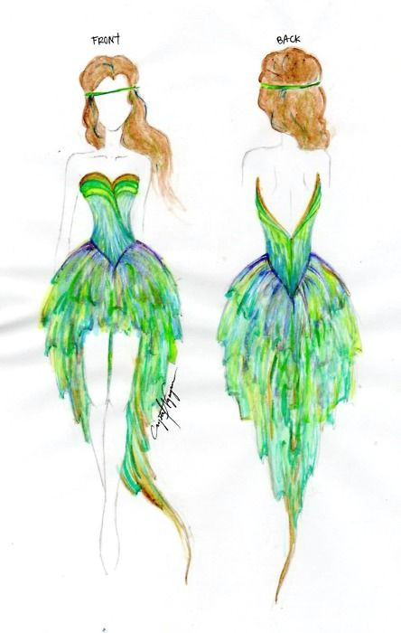 Tumblr Drawing Dress Peacock Dress Tumblr Peacock Peacock Dress Dresses Peacock