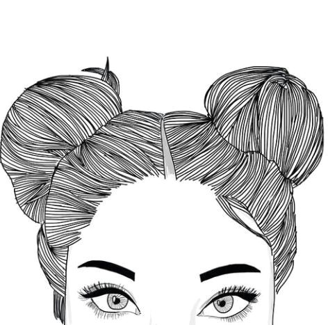 Tumblr Drawing Eyebrows Outline Drawing Of Girl with Face Covered Tumblr Google Search