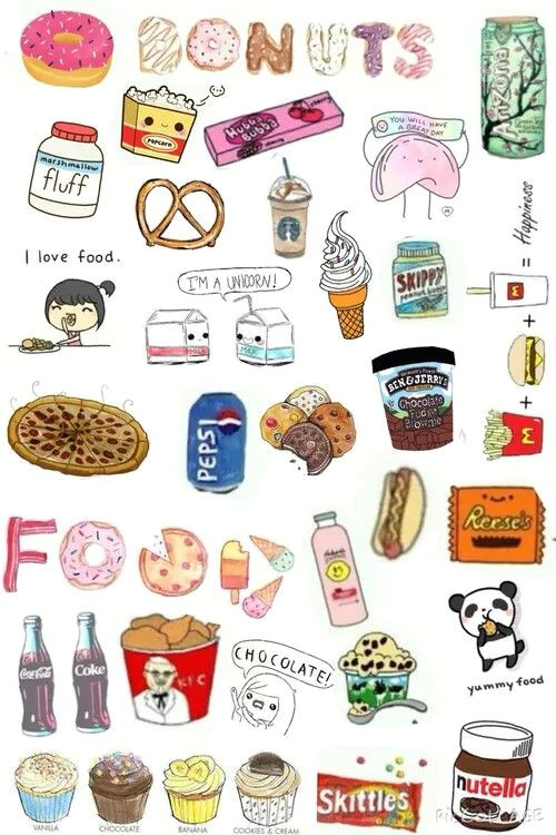 Tumblr Drawing Food Tumblr Collage Alles Drawings Collage Und Tumblr Drawings