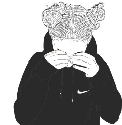 Tumblr Drawing Girl Nike Tumblr Girl Drawing Nike Tallexpression Coloring