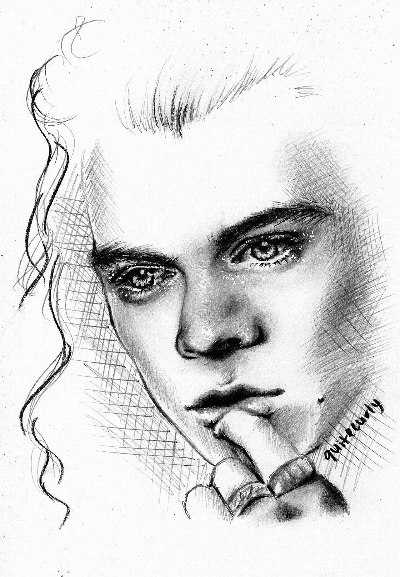 Tumblr Drawing Harry Styles Harry Styles Quitecurlyart On Tumblr I I D N N N N N N Ambercp1997