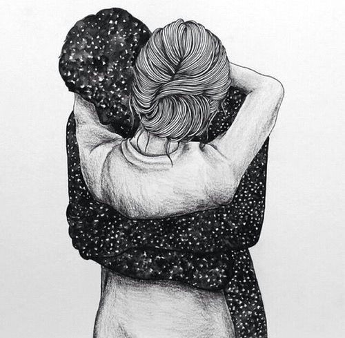 Tumblr Drawing Of Couples 84 Tumblr On We Heart It Hug Me Pinterest Art Drawings and