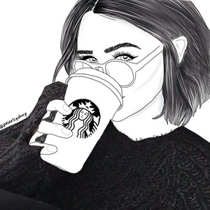 Tumblr Drawing Starbucks Outline Starbucks and Drawing Image Random In 2019 Drawings