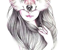 Tumblr Drawing Wolf Girl 39 Best Drawings Images Tumblr Girl Drawing Paintings Pencil Art