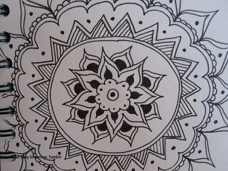 Tumblr Flowers Drawing Easy Cool Easy Drawings Tumblr Drawing Near Mandalas Prslide Com