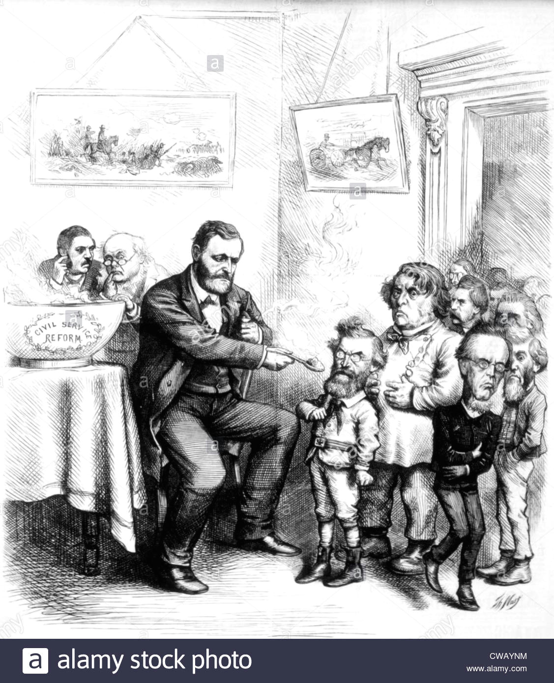 Ulysses S Grant Cartoon Drawing President Ulysses S Grant Stock Photos President Ulysses S Grant