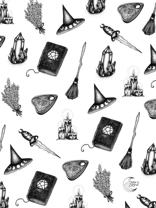 V Drawing Wallpaper Background Book Of Shadows Broom Drawings Halloween Witch