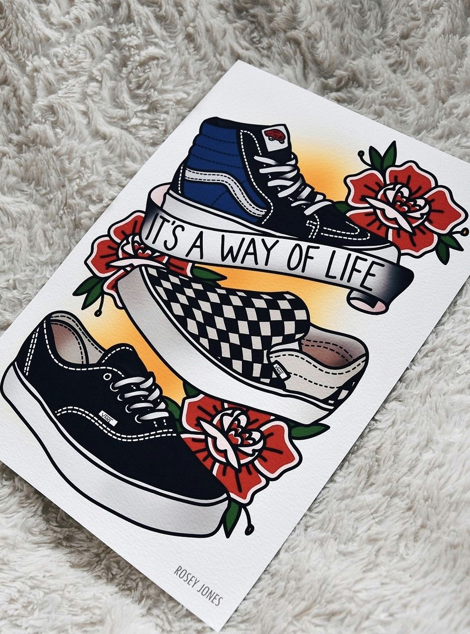 Vans Drawing Tumblr Your Weekly Art Fix by Rosey Jones Eye Candy Pinterest Art