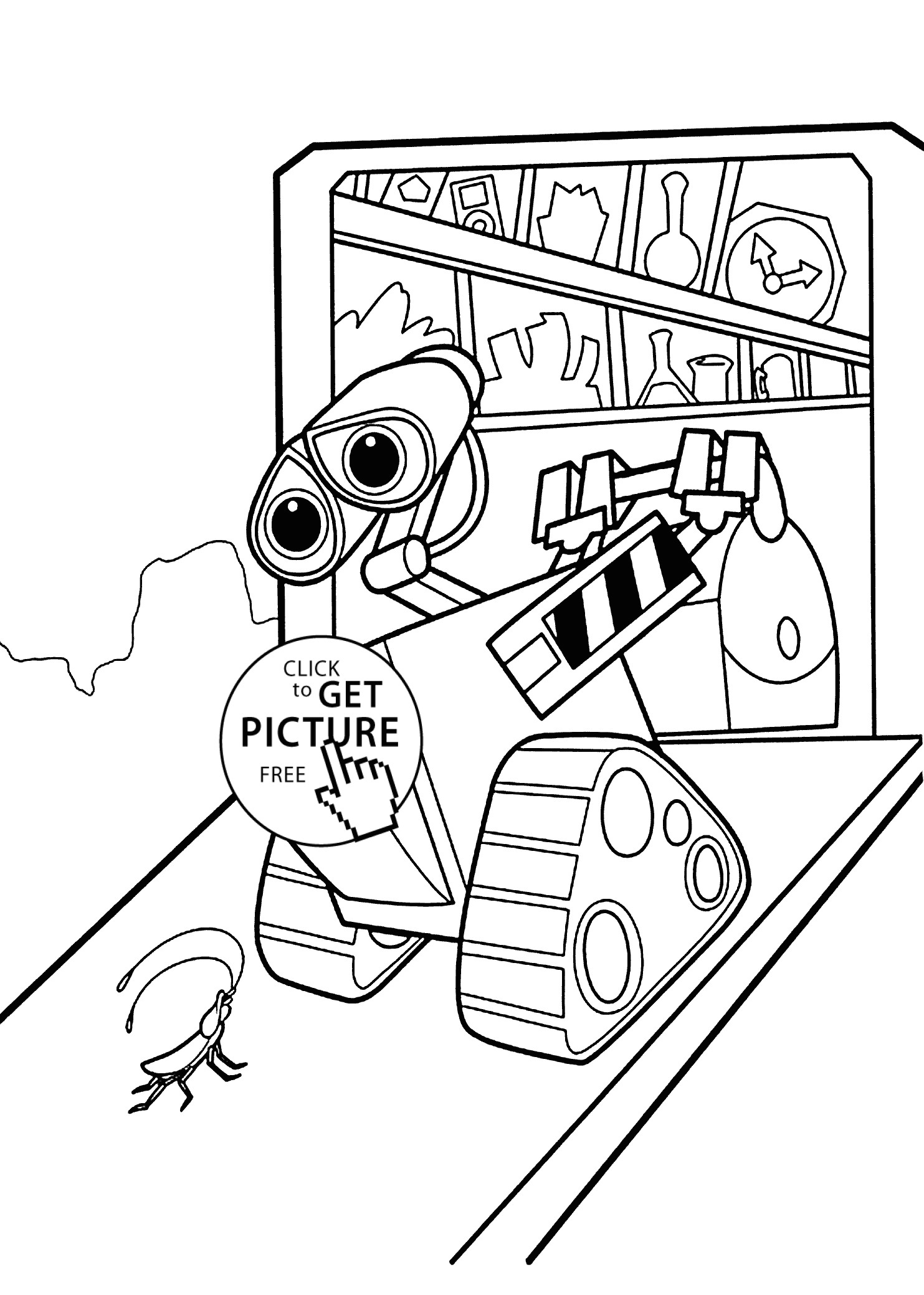 Wall E Cartoon Drawing Wall E Home Coloring Pages for Kids Printable Free Coloing 4kids Com