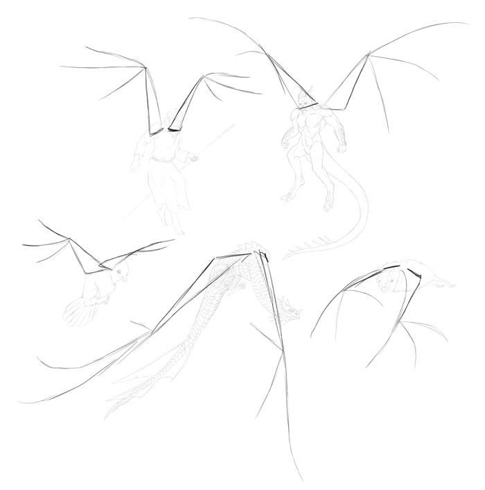What Does Drawing Dragons Mean How to Draw and Animate Wings Birds Bats and More Autodesk