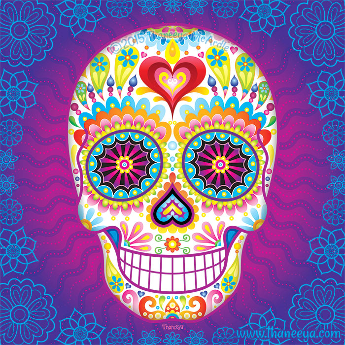 What Does Drawing Skulls Mean Day Of the Dead Art A Gallery Of Colorful Skull Art Celebrating Dia