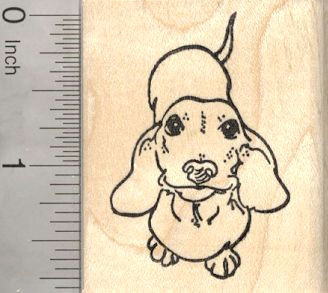 Wiener Dog Drawing Dachshund Rubber Stamp Wiener Dog G26411 Wood Mounted Short Of