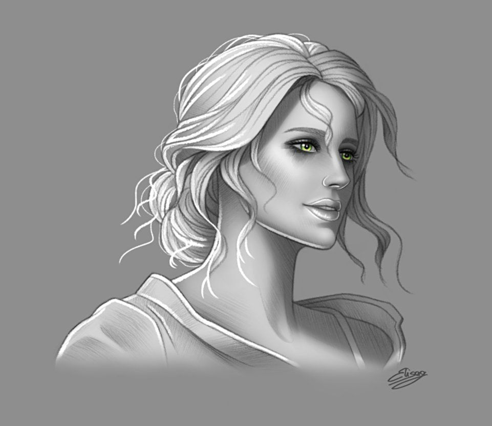 Witcher 3 Girl Drawing the Witcher 3 Cirilla Fiona Elen Riannon by Elygraphic Witcher