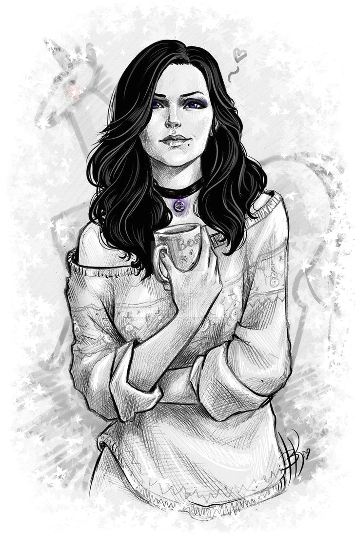Witcher 3 Girl Drawing Yennefer by Nastyakulakovskaya Deviantart Com On Deviantart Draw