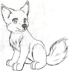 Wolf Drawing Basic Anime Wolf Pup Drawings Lots Of Sketches Here Cool Art Styles