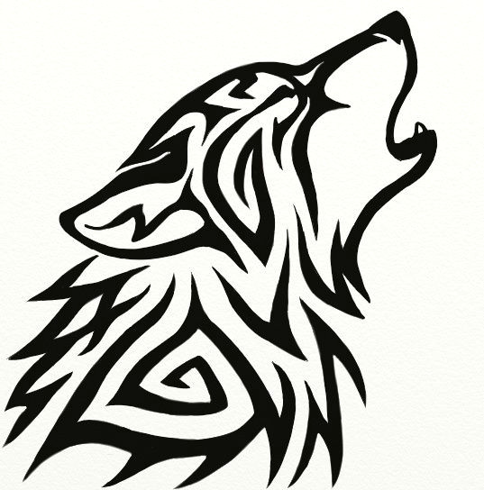 Wolf Drawing Color Easy Tribal Wolf Avatar by Hareguizer Deviantart Com Tattoos