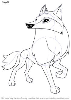 Wolf Drawing Easy Step by Step Learn How to Draw Arctic Wolf From Animal Jam Animal Jam Step by