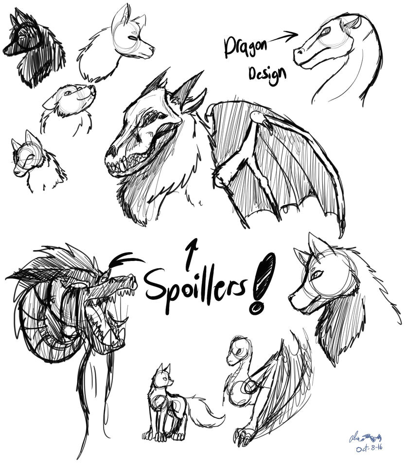 Wolf Drawing One Line Dragon and Wolf Sketches by Candysugarskullgirl9 On Deviantart