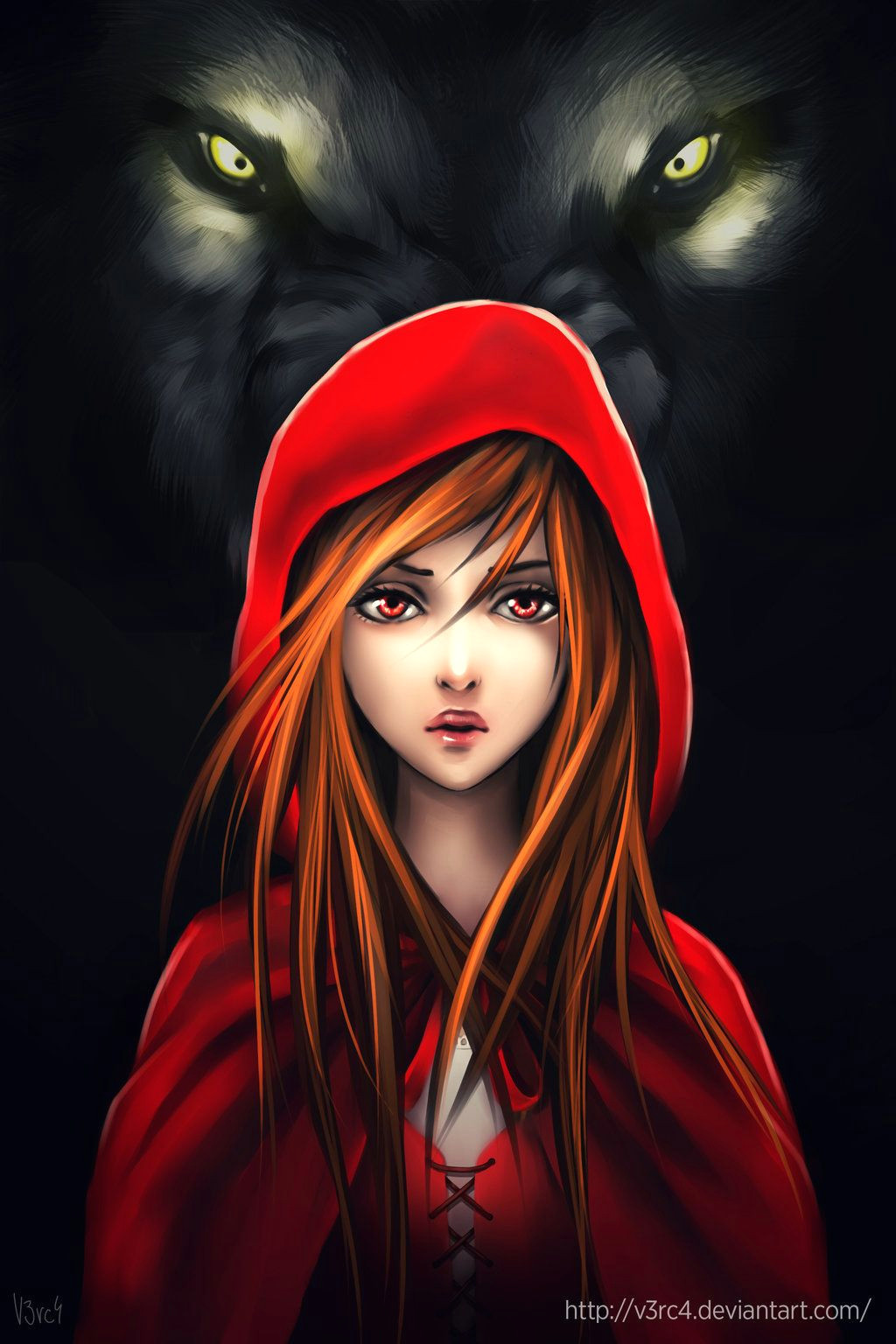 Wolf Drawing Red Riding Hood She Was once Red Riding Hood but Really Inside She Was the Wolf All