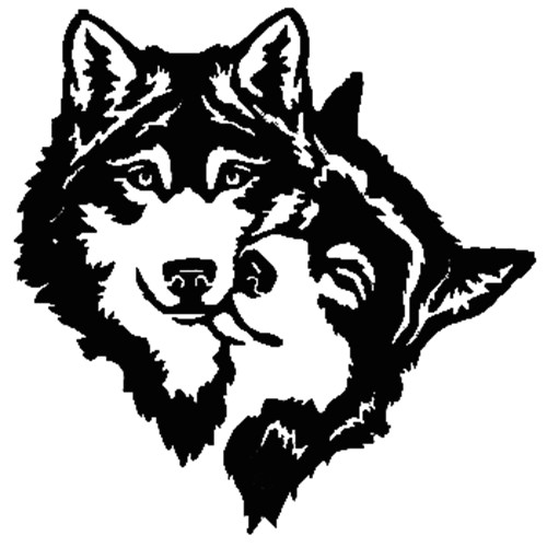 Wolf Drawing Silhouette Wolves Die Cut Vinyl Decal Pv2260 Car Truck Window Decals