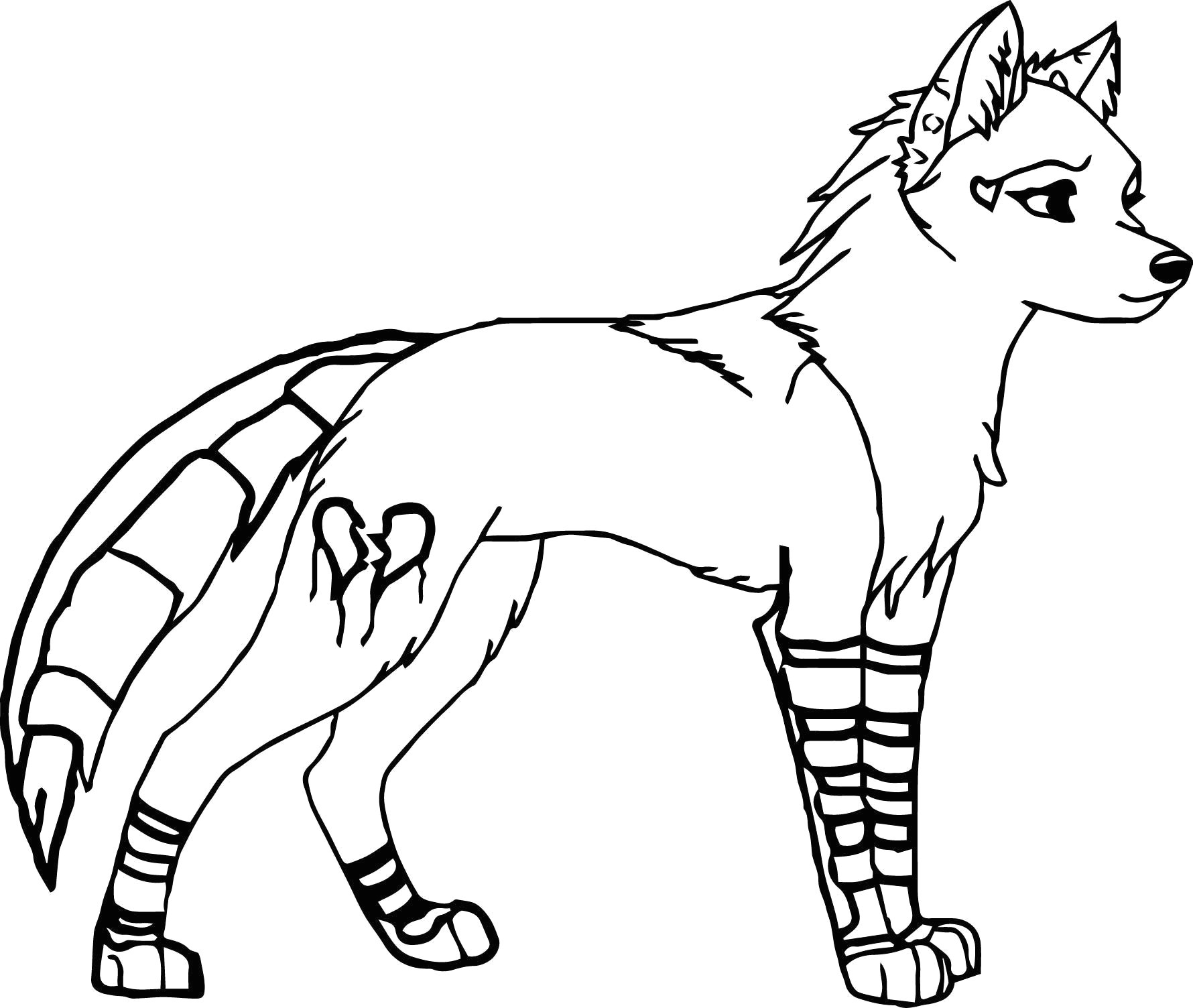 Wolf Drawing Tail Fresh Black and White Wolf Coloring Pages Nicho Me