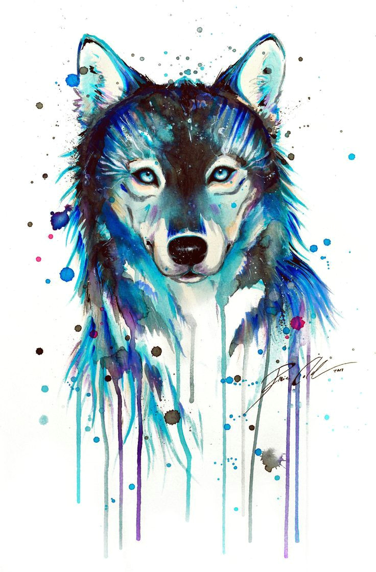 Wolf Drawing Watercolor Image Result for Watercolor Wolf Tattoo Animal Art Drawings