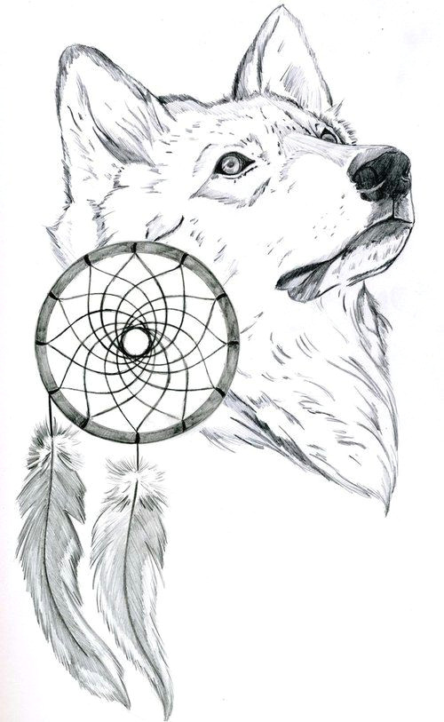Wolf Dreamcatcher Drawing Wolf Love Drawing We Heart It Drawing Wolf and White Complex