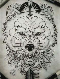 Wolf Neo Trad Drawing 316 Best Neo Traditional Images In 2019 Tattoo Ideas Design