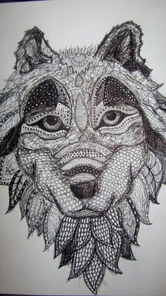 Wolf Zentangle Drawing 170 Best Art Zentangle Animals Images Mandalas Doodle Art Doodles