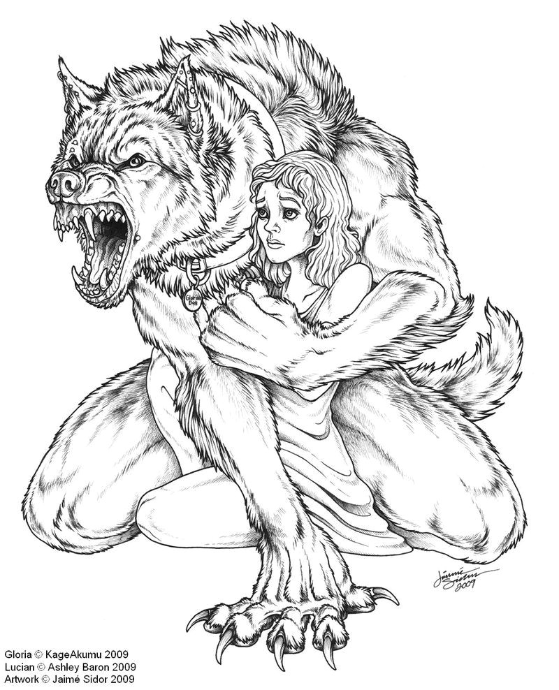 Wolfman Drawing I Want to Make Violent Love to You by the Moon Above I Want to Make