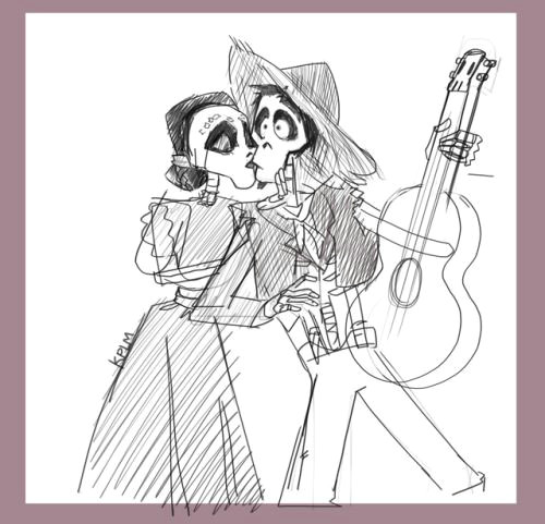 X Tumblr Drawing Hector X Imelda Tumblr Coco Disney Fan Art Pixar Disney