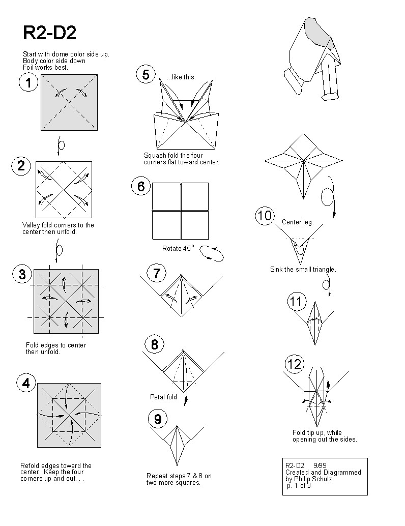X Wing Drawing Easy origami Diagrams O Xwing Fighter origami Diagram Easy Version