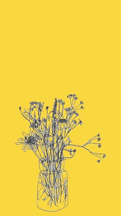 Yellow Drawing Tumblr Flowers Aesthetic and Yellow Image Youthful Yellow Yellow