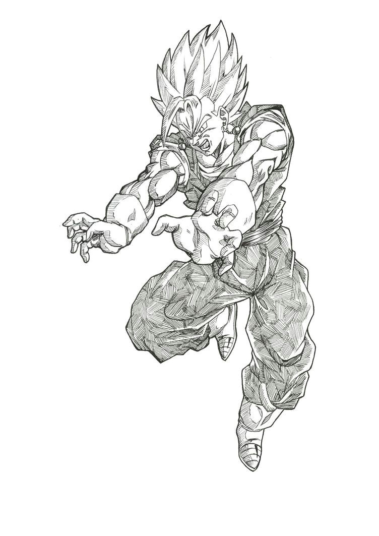 Z Cartoon Drawing Super Vegetto by Bloodsplach On Deviantart Dragonball Z