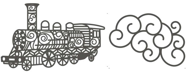 Z Clip Drawing Rayher Stanzform Eisenbahn U Wolke Train 60 667 000 Q Z