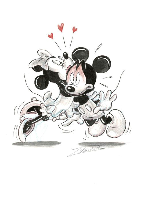 Z Clip Drawing Vendetta Z original Drawing Mickey Minnie Mouse the Kiss