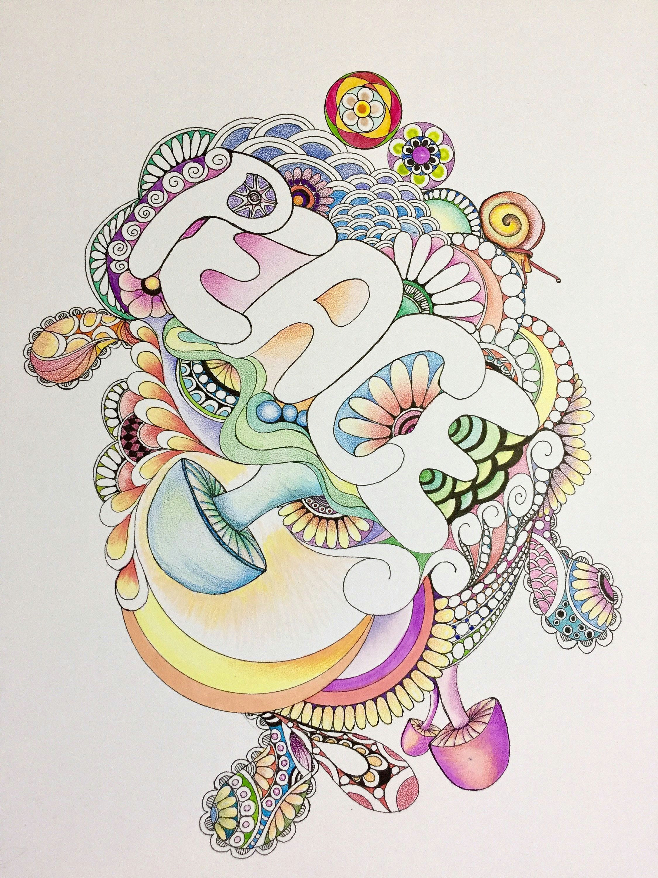 Zen Drawing Ideas Pin by Karen Steck On the Tranquil Frog Zentangle Drawings Doodles