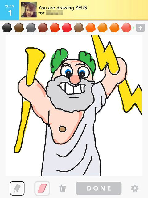 Zeus Cartoon Drawing Easy Zeus