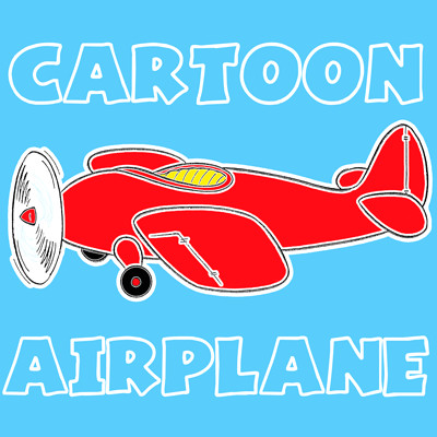 Airplane Easy Drawing How to Draw A Cartoon Airplane with Easy Step by Step