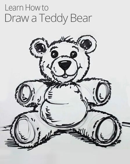 Animals that You Can Draw Did You Know that You Can Draw A Very Adorable Teddy Bear