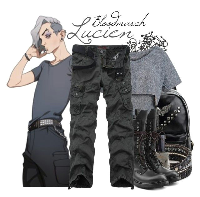 Anime Cargo Pants Drawing Lucien Bloodmarch Dream Daddy Casual Cosplay Daddy