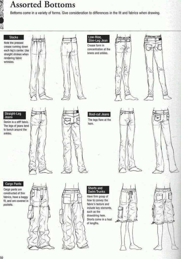 Anime Cargo Pants Drawing Reference for Drawing Pants Drawing People Drawings