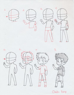 Anime Drawing Step by Step Boy Manga Interest Chibi Boy Standing How to Draw A Chibi Boy