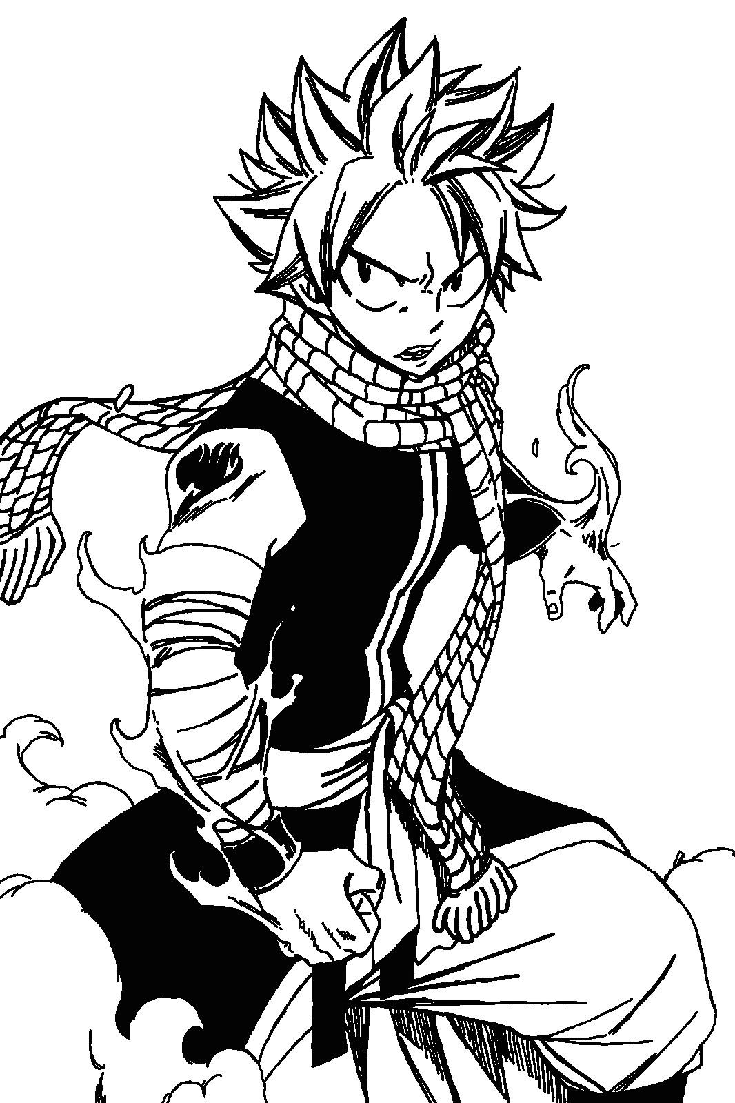 Anime Drawings Fairy Tail Fairy Tail 432 Natsu Lineart Graphics Table by Playerotaku