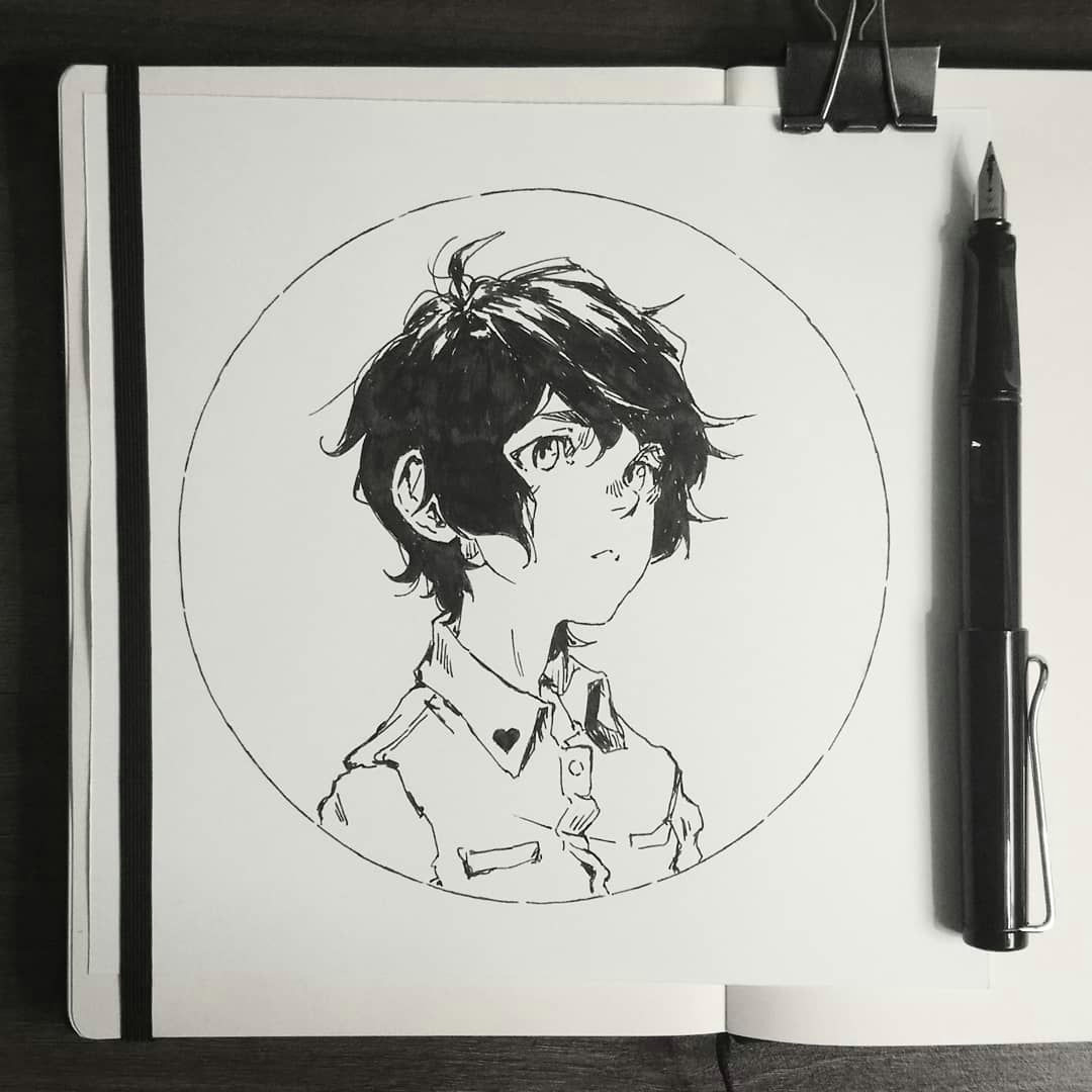 Anime Drawings Instagram V 0 3 On Instagram Bonus Inktober A Tiny Thank You