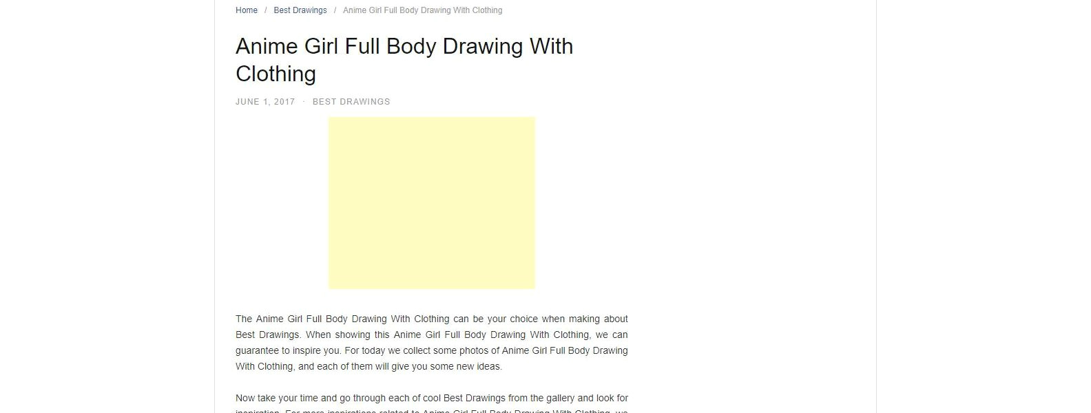 Anime Female Body Drawing Anime Girl Full Body Drawing with Clothing Great Drawing